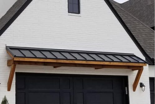 Standing Seam Roof over a garage